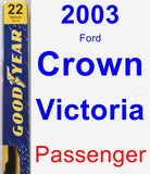 Passenger Wiper Blade for 2003 Ford Crown Victoria - Premium