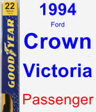 Passenger Wiper Blade for 1994 Ford Crown Victoria - Premium