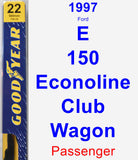 Passenger Wiper Blade for 1997 Ford E-150 Econoline Club Wagon - Premium