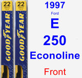 Front Wiper Blade Pack for 1997 Ford E-250 Econoline - Premium