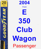 Passenger Wiper Blade for 2004 Ford E-350 Club Wagon - Premium