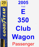 Passenger Wiper Blade for 2005 Ford E-350 Club Wagon - Premium