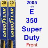 Front Wiper Blade Pack for 2005 Ford E-350 Super Duty - Premium