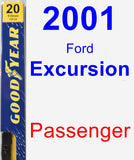 Passenger Wiper Blade for 2001 Ford Excursion - Premium