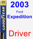 Driver Wiper Blade for 2003 Ford Expedition - Premium