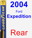 Rear Wiper Blade for 2004 Ford Expedition - Premium