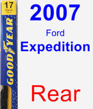 Rear Wiper Blade for 2007 Ford Expedition - Premium