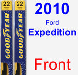 Front Wiper Blade Pack for 2010 Ford Expedition - Premium