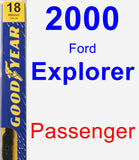 Passenger Wiper Blade for 2000 Ford Explorer - Premium