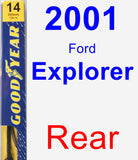 Rear Wiper Blade for 2001 Ford Explorer - Premium