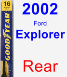 Rear Wiper Blade for 2002 Ford Explorer - Premium