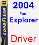 Driver Wiper Blade for 2004 Ford Explorer - Premium