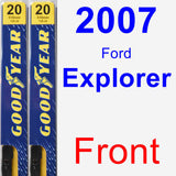 Front Wiper Blade Pack for 2007 Ford Explorer - Premium