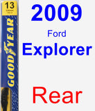 Rear Wiper Blade for 2009 Ford Explorer - Premium