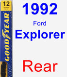 Rear Wiper Blade for 1992 Ford Explorer - Premium