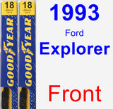 Front Wiper Blade Pack for 1993 Ford Explorer - Premium