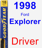 Driver Wiper Blade for 1998 Ford Explorer - Premium