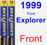 Front Wiper Blade Pack for 1999 Ford Explorer - Premium