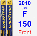 Front Wiper Blade Pack for 2010 Ford F-150 - Premium