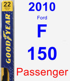 Passenger Wiper Blade for 2010 Ford F-150 - Premium