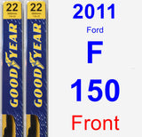 Front Wiper Blade Pack for 2011 Ford F-150 - Premium