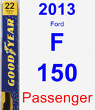 Passenger Wiper Blade for 2013 Ford F-150 - Premium