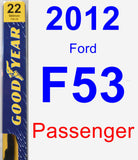 Passenger Wiper Blade for 2012 Ford F53 - Premium