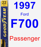 Passenger Wiper Blade for 1997 Ford F700 - Premium