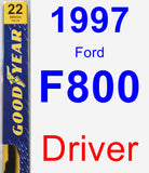 Driver Wiper Blade for 1997 Ford F800 - Premium