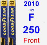 Front Wiper Blade Pack for 2010 Ford F-250 - Premium