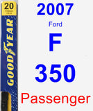 Passenger Wiper Blade for 2007 Ford F-350 - Premium