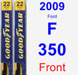 Front Wiper Blade Pack for 2009 Ford F-350 - Premium