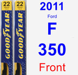 Front Wiper Blade Pack for 2011 Ford F-350 - Premium