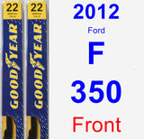 Front Wiper Blade Pack for 2012 Ford F-350 - Premium