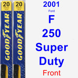 Front Wiper Blade Pack for 2001 Ford F-250 Super Duty - Premium