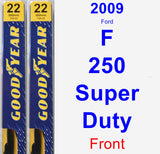 Front Wiper Blade Pack for 2009 Ford F-250 Super Duty - Premium