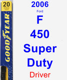 Driver Wiper Blade for 2006 Ford F-450 Super Duty - Premium