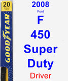 Driver Wiper Blade for 2008 Ford F-450 Super Duty - Premium