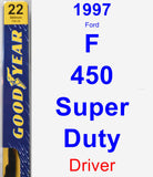 Driver Wiper Blade for 1997 Ford F-450 Super Duty - Premium