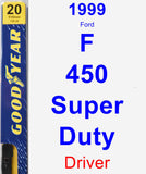 Driver Wiper Blade for 1999 Ford F-450 Super Duty - Premium