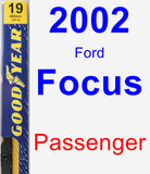 Passenger Wiper Blade for 2002 Ford Focus - Premium