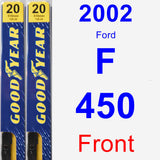 Front Wiper Blade Pack for 2002 Ford F-450 - Premium