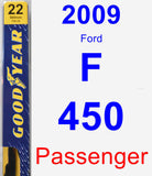 Passenger Wiper Blade for 2009 Ford F-450 - Premium