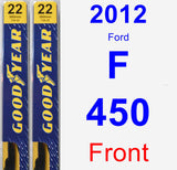 Front Wiper Blade Pack for 2012 Ford F-450 - Premium