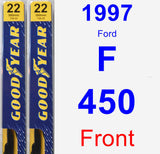 Front Wiper Blade Pack for 1997 Ford F-450 - Premium