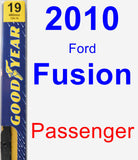 Passenger Wiper Blade for 2010 Ford Fusion - Premium