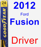 Driver Wiper Blade for 2012 Ford Fusion - Premium