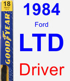 Driver Wiper Blade for 1984 Ford LTD - Premium