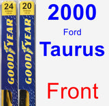 Front Wiper Blade Pack for 2000 Ford Taurus - Premium