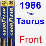 Front Wiper Blade Pack for 1986 Ford Taurus - Premium